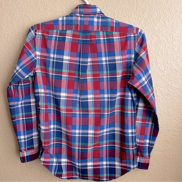 Ralph Lauren Multicolor Plaid Oxford Long Sleeve Button Down Shirt - Picture 2 of 7